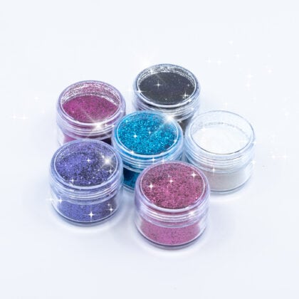 90gr.-BioGlitzer-Nature-Kids-Magic-015, 6 x 15gr. Bio Kosmetik Glitzer für Glitzertattoos und Kinderschminken