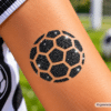 Fußball Glitzertattoo