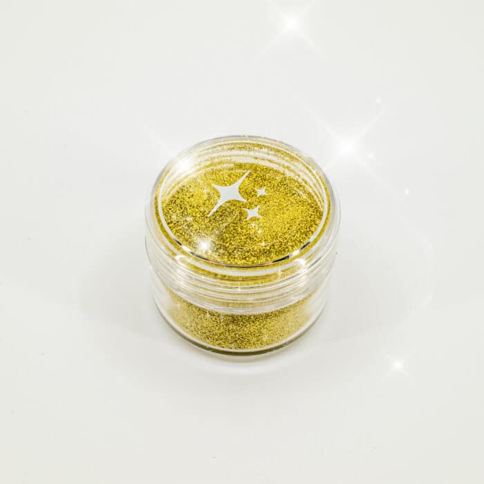 Bioglitzer Gold mit Deckel