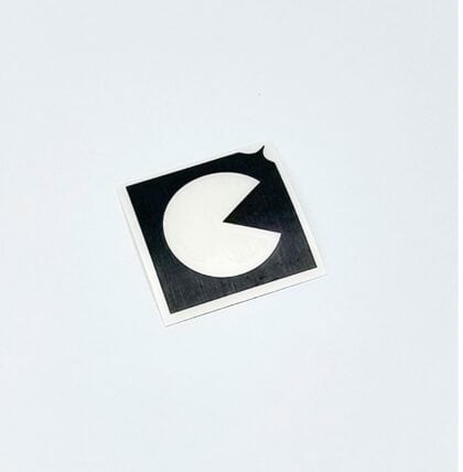 Schablone für Glitzertattoos mit losen Glitzer 3lagig entgittert und zugeschnitten pacman