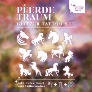 Pferdetraum-Glitzertattoo-Set