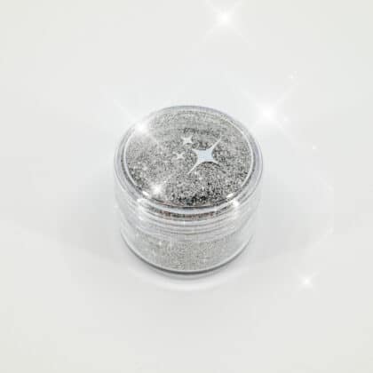 Bioglitzer Silver mit Deckel