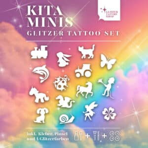 23.tlg. Bio Glitzer Kita Mini Kinderfest Set