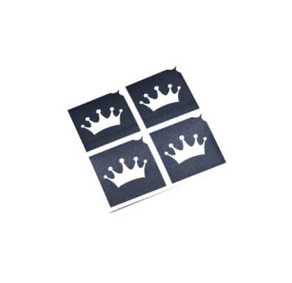 4-Mini-Kronen-Fee Layout Schablone für Glitzertattoos