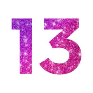 13 Schablone für Glitzertattoos