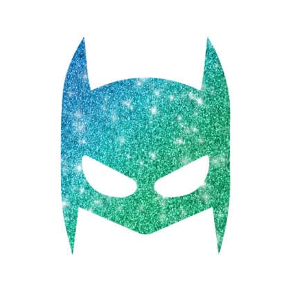 Maske Schablone für Glitzertattoos