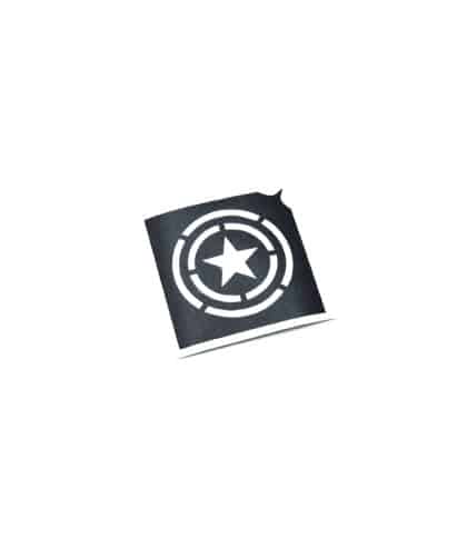 Sternschild-Layout-Schablone für Glitzertattoos