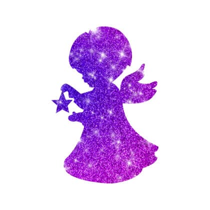 kleiner-Engel Glitzertattoo