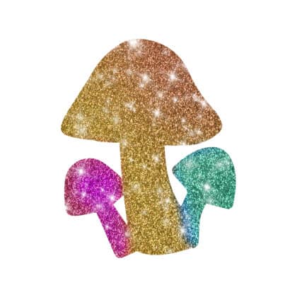 3-pilze Glitzertattoo