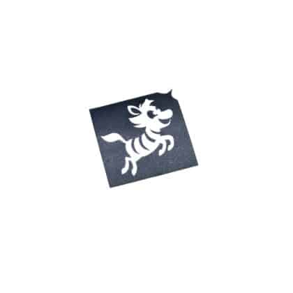 Bambini-Zebra-springend-Layout Schablone