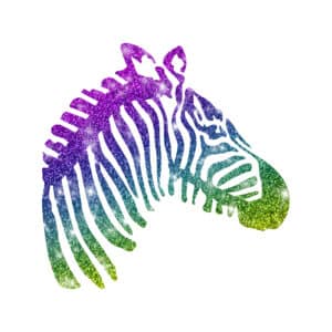 Zebra Kopf Schablone