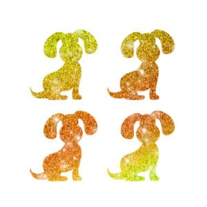 4 Mini Hund Schlappi