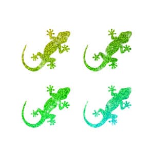4 Mini kleiner Gecko