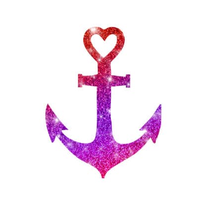 Anka Herz Glitzertattoo