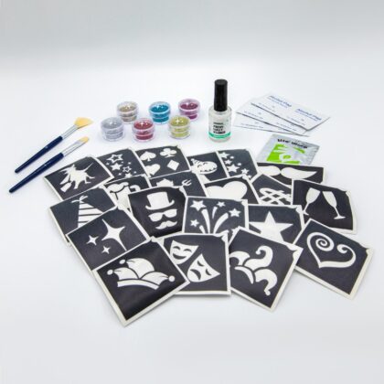 Karneval-Glitzertattoo-Set