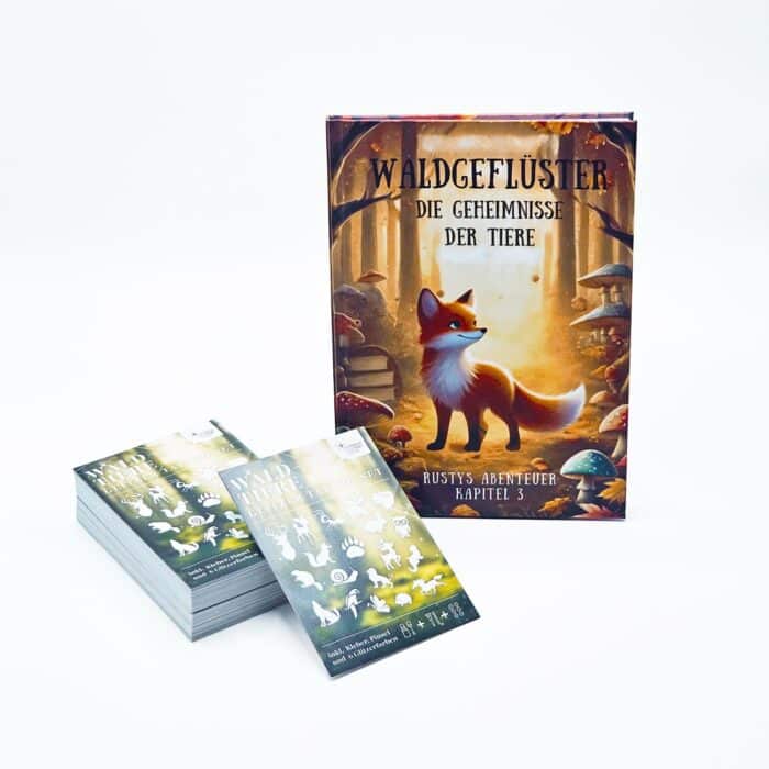 Waldgefluester-Fuchs-und-Waldtiere-Set