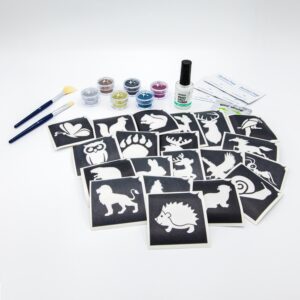 Waldtiere-Glitzertattoo-Set