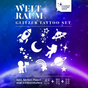 Weltraum-Glitzertattoo-Set-