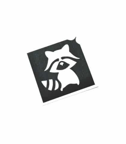 kleiner Waschbaer Schablone