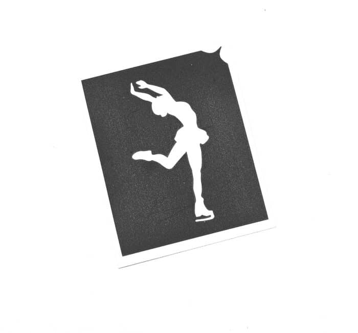 Eiskunstlaeuferin Schablone