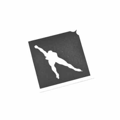 Eisschnelllaeuferin Schablone