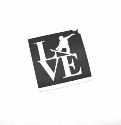 Snowbard-Love Schablone
