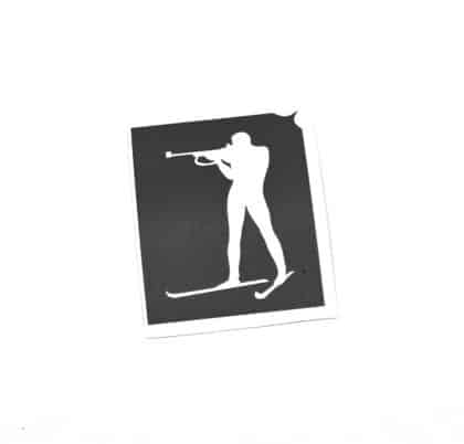 biathlon-sportler Schablone
