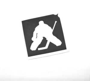 eishockey-torwart schablone