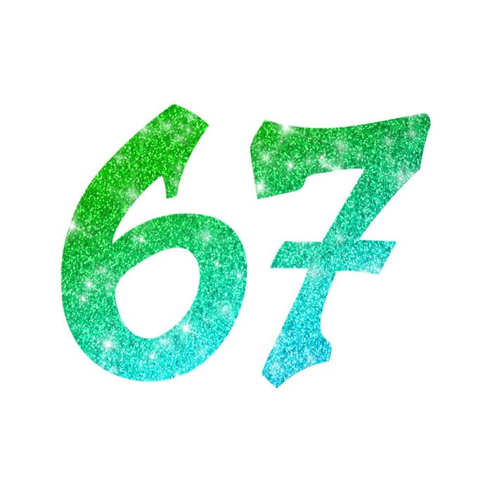 67 Style Glitzertattoo