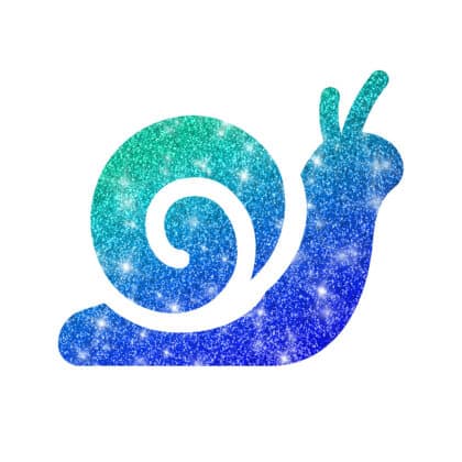 Kita-Schnecke Glitzertattoo