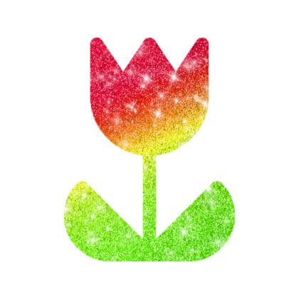 Kita Tulpe Glitzertattoo