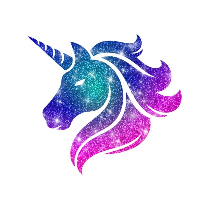 einhorn-magic einhorn-magic Glitzertattoo Schablone