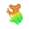 Glitzertattoo Schablone Koala